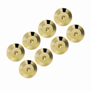 Imagem de Generic Tapete de Pés de Isolamento de Alto-falante Universal de Cobre Puro 25 X 4mm Base para Amplificador CD DVD Player Instrumento de Chassi, 8 Peças Ouro/prata/cor de Arma (Ouro)