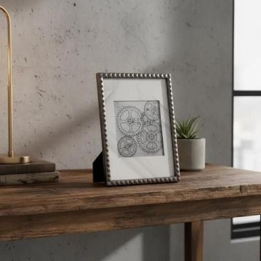 Imagem de Porta Retrato Ferro Decorativo 13x18 Moldura Metálica Moderna Industri