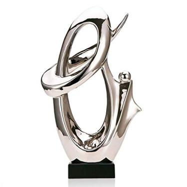 Imagem de U5GAAALPPQ9 Acessórios de escultura para casa armário de TV sala de estar Guanchuan decorações de armário de vinho decoração criativa moderna artesanato ornamentos de escritório