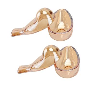 Imagem de Caixa de armazenamento de 2 peças, estatueta de pássaro, aniversário, mulheres, porta-contêineres, mesa para enfeite de noiva, brincos de formato elegante, anel de joias, curativo, organizador de