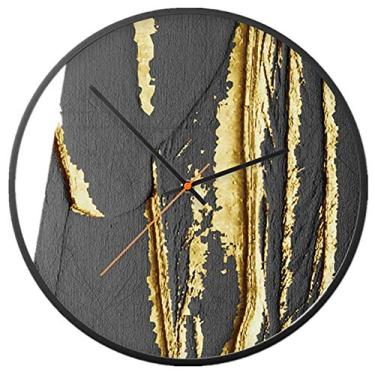 Imagem de U5GAAALPPQ9 Relógio de parede grande 3D espelho de parede design moderno cozinha decoração de casa moda design moderno cinza 12 polegadas / 30 cm