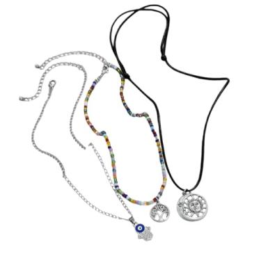 Imagem de tincolia Conjunto feminino com pingente de cacto étnico retrô estilo europeu e americano imitação exclusiva turquesa com contas