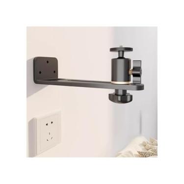 Imagem de KHUTRW3D Suporte para projetor, suporte de parede montado na parede, suporte de parede de cabeceira para 1/4 furos de parafuso, suporte de parede para projetor