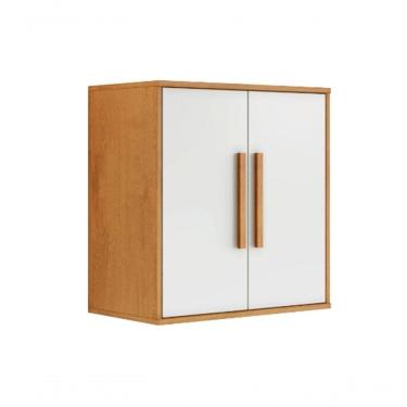 Imagem de Armário Aéreo 2 Portas Lorena Kaiki Móveis - Nature/off