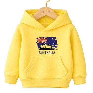 Imagem de Moletom Canguru Infantil Estampa Austrália 1018 Dia a Dia Qualidade Vo