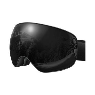 Imagem de Óculos De Esqui Unissex Antiembaçante UV400 Com Lentes Intercambiáveis