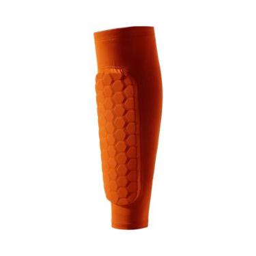 Imagem de Caneleiras De Nylon Antichoque Com Design Colmeia, Suporte Para Pernas