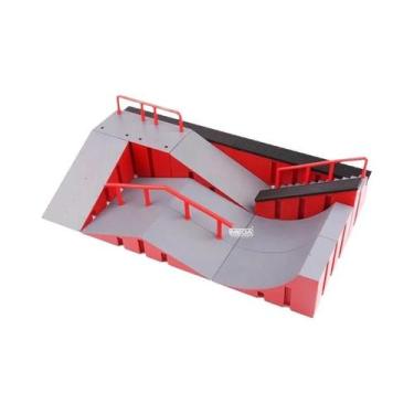 Imagem de Mini Rampa De Skate Para Dedos, Pista Com Degraus E Rampas, Combinação