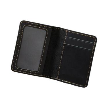 Imagem de Carteira Minimalista Vintage De Couro Genuíno Com Porta-Cartões E Jane