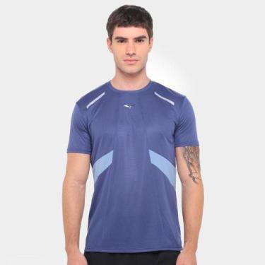 Imagem de Camiseta Mizuno Dry Aero Flow Masculina, Azul, P