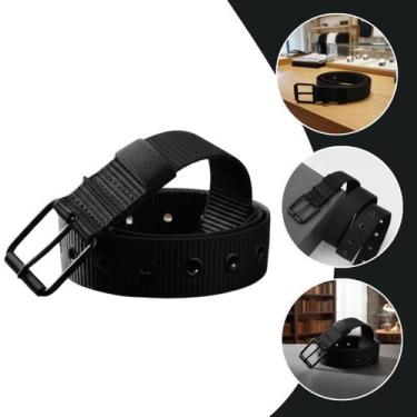 Imagem de Cinto Masculino Casual Básico Trançado em Poliéster com Fivela de Meta