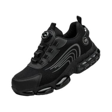 Imagem de Tênis De Segurança Masculino Com Biqueira De Aço E Botão Rotativo, Ind