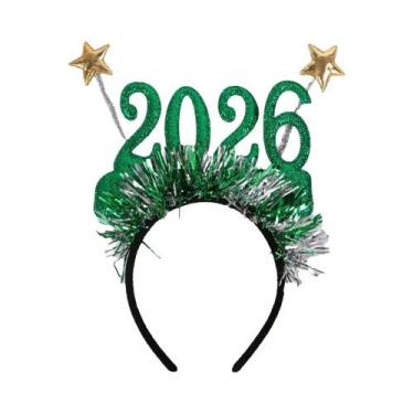 Imagem de Faixa De Cabelo Digital De Natal E Réveis De Ano Novo, 2 Peças, Decora