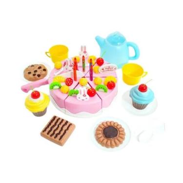 Imagem de Conjunto De Chá E Mini Bolos DIY Para Meninas, Brinquedo De Cozinha De