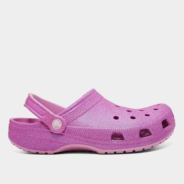 Imagem de Sandália Crocs Classic Iridescent Glitter Clog Feminina-Feminino