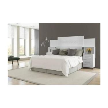 Imagem de Cabeceira de Casal Síria Branco - RV Móveis