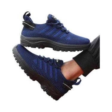 Imagem de Tênis Casuais Masculinos Respiráveis Em Malha Confortáveis Para Caminh