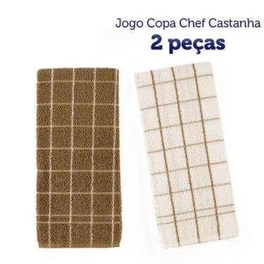 Imagem de Kit 2 Panos de Copa Felpudo Teka Chef - Castanha