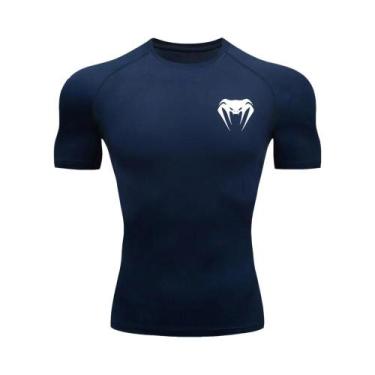 Imagem de Camiseta De Compressão Masculina De Secagem Rápida, Manga Curta, Para 