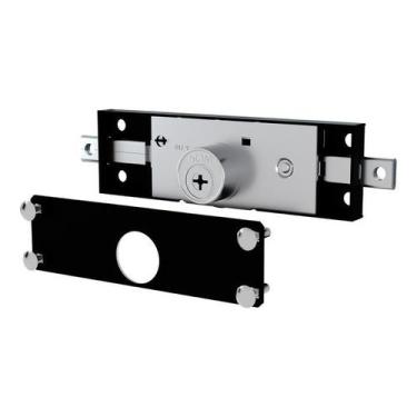 Imagem de Fechadura Stam Externa Porta De Enrolar Tetra 1201 Preto Fosco