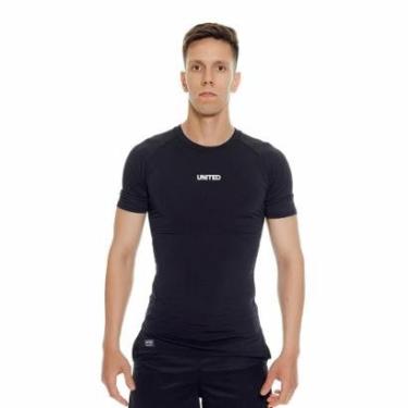 Imagem de Camiseta United performance de compressão térmica Manga Curta Proteção Solar UV 50+-Masculino