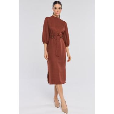 Imagem de Vestido Midi PKS Verona Marrom, P