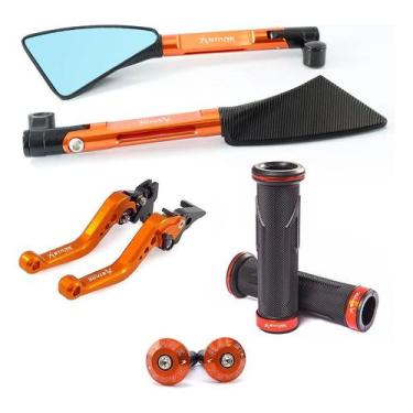 Imagem de Manete Peso Retrovisor Manopla Ninja 250 300 400 Versys 300x - Stark R