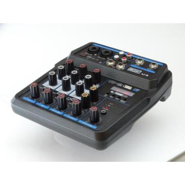 Imagem de Mesa De Som 4 Canais Boxx U4 Interface Otg Para Gravações 12 v