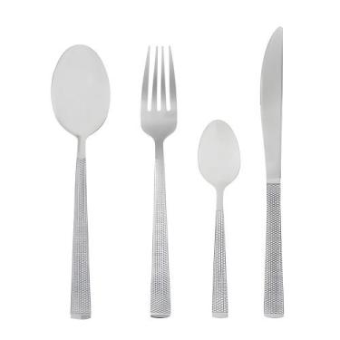 Imagem de Conjunto Faqueiro 16 Peças Aço Inox Santorini Jogo de Talheres Pratead