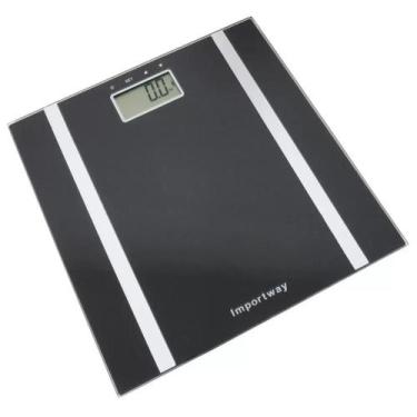 Imagem de Balança Corporal Digital Bioimpedância Até 180 Kg Importway, Preto