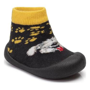 Imagem de Meia Infantil com Sola Comfort Klin Menino/Menina - 82917, Preto, 21