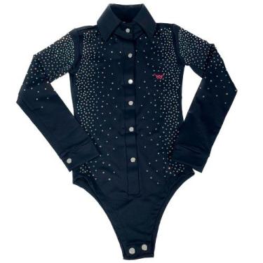 Imagem de Body Country Com Brilho Infantil Manga Longa Bill Way, Preto, P