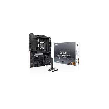 Imagem de Placa Mãe ASUS X870 MAX GAMING WIFI7, AMD, AM5, ATX, DDR5, Wi-fi 7, Bluetooth, Preto - X870 MAX GAMING WIFI7
