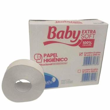 Imagem de Papel Higienicofolha Dupla Rolão 250 Metros Com 8 Rolos Baby - OUTRAS 