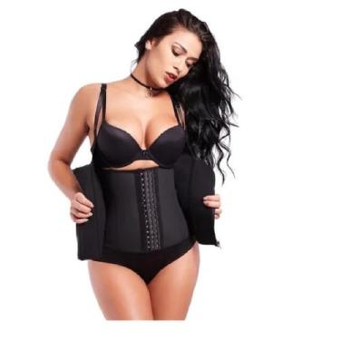 Imagem de Cinta Modeladora Feminina Colete Ziper Corselet Com Alça Top - New Lin