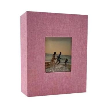 Imagem de Álbum De Fotos Grande Em Linho Com 200, 300, 600 Bolsos Para Fotos 4x6