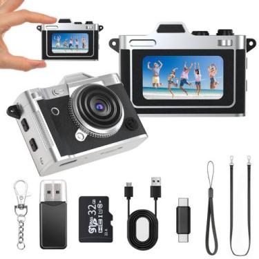Imagem de Câmera Mini Chaveiro Lenane 2K FHD com Tela de 1,47" e 32 GB