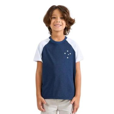Imagem de Camisa Cruzeiro Infantil Honra Mescla Oficial - Braziline, Tam 12