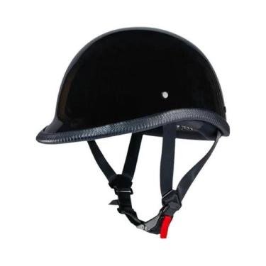 Imagem de Capacete Vintage Retrô Aberto (Half Face) Para Moto E Scooter, Com Cer