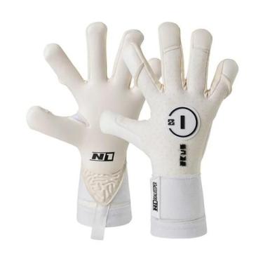 Imagem de Luva de Goleiro Profissional N1 Zeus 2.0 - N1 Goalkeeper, 11, Branco