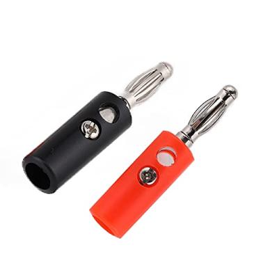 Imagem de Conector Banana Plugue, 10 peças portátil resistente à vibração, plugue banana de 4 mm para engenheiros para escolas, laboratórios para casas para entusiastas de bricolage