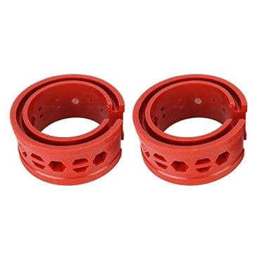 Imagem de Acouto Amortecedor de choque de carro conjunto de 2 peças SEBS vermelho amortecedor amortecedor amortecedora molas ferramenta de manutenção de automóvel amortecedor de carro