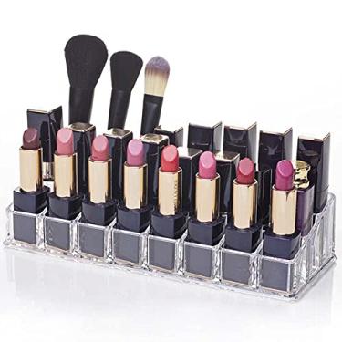 Imagem de Porta Batom com 24 Divisórias, Acrílico Store, Transparente, Médio