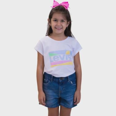 Imagem de Camiseta Levis Infantil Feminina Graphic Tee Branca (LK0010133)