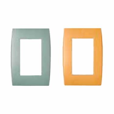 Imagem de Placa 2x4 p/ 3 módulos Ilus 5TG9 – Soprano | Verde Nilo Cod. 5TG9 9036