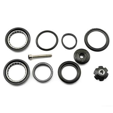 Imagem de Pro Bamboo Kitchen Kit de rolamento de 44 mm para fone de ouvido de bicicleta com porcas e arruelas para tubo de cabeça de moldura de bicicleta de montanha ID de 44 mm