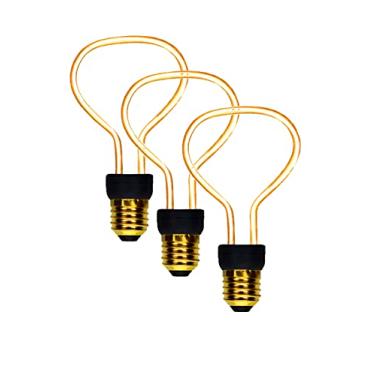 Imagem de 3X Lâmpada Arco Simples Poptem Filamento De Led Bivolt 4W Não Dimerizável Decorativa