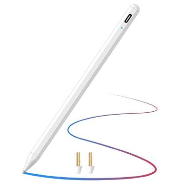 Imagem de SLAUNT Caneta Stylus Active iPad Lápis com rejeição de palma compatível com (2018-2021) Apple iPad 6/7/8th, iPad Pro (11/12,9 polegadas), Mini 5th, Air 3/4th Apple iPad Pro caneta de desenho de alta precisão para escrita