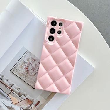 Imagem de Linda capa de telefone preto losango retrô rosa para Samsung Galaxy S21 S22 PLUS S21 S22 Ultra tampa traseira, A, para Samsung S22ultra