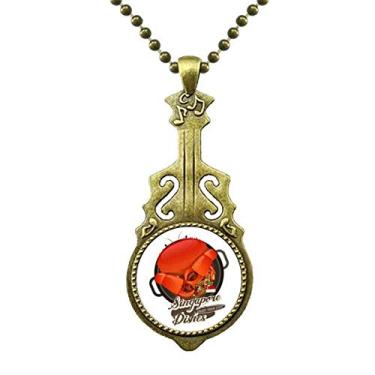 Imagem de DIYthinker Colar tradicional de Singapura Chili caranguejo antigo joia música pingente